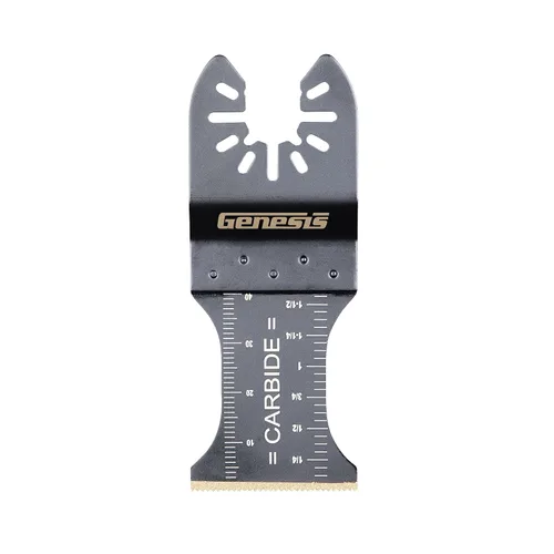 Miniatura 5 de Genesis GAMT514 Universal 1 3/8" Precisión Oscilante Multiherramienta de liberación rápida Cuchilla de corte al ras