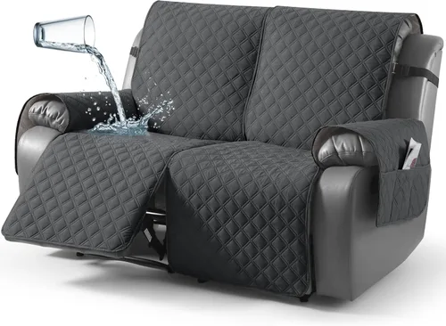 Miniatura 18 de TAOCOCO - Funda antideslizante para silla reclinable, funda para sofá, funda para silla reclinable pequeña con correas elásticas, protector