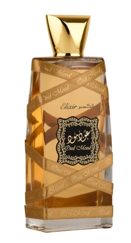 Lattafa Oud Mood Elixir para Eau de Parfum en espray unisex, 3.4 onzas / 3.4 fl oz