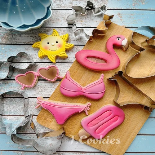 Miniatura 7 de LILIAO Cortador de galletas Flamingo Float - 3.8 x 3.9 pulgadas - Acero inoxidable