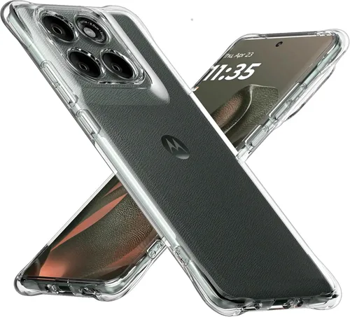 Miniatura 9 de Cresee Funda para Motorola Edge Plus 2022/Edge Plus 5G UW 2022, funda transparente con parachoques de esquina reforzado, ajuste delgado, funda