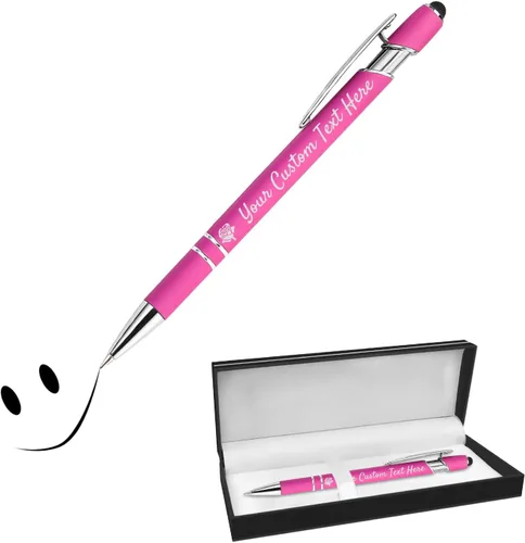 Miniatura 31 de Bolígrafos personalizados con lápiz capacitivo, bolígrafos grabados personalizados, impresos con tu logotipo o mensaje para Navidad, graduación