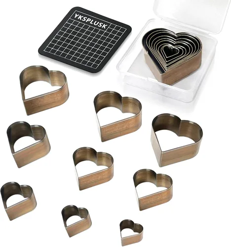 Miniatura 12 de Juego de perforadoras huecas de 9 piezas, 9 tamaños, forma de estrella, matrices de corte para cuero, herramienta de corte para manualidades