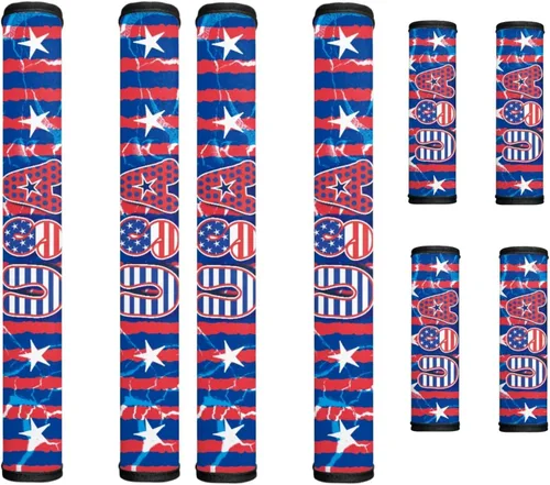 Miniatura 55 de America250 - Juego de 8 fundas antideslizantes para manijas de puerta de refrigerador, 4 de julio de 2026, protectores para nevera, horno, mantener