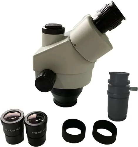 Miniatura 4 de Microscopio Kit 3.5X-180X Simul Focal Trinocular Microscopio Estéreo Accesorios Opcionales Microscopio Microscopio Microscopio Lente Adaptadores