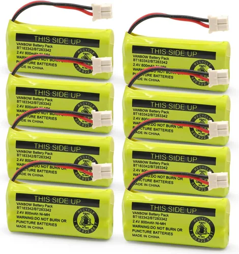 BT183342/BT283342 2.4V 800mAh Batería Ni-MH Compatible con Baterías de Teléfono Inalámbrico AT&T VTech BT166342/BT266342 BT162342/BT262342 CS6709