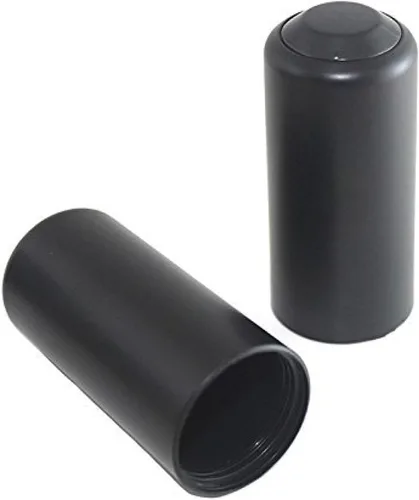2 piezas de repuesto para micrófono de batería de tornillo en tapa/cubierta/taza para Shure PGX/SLX inalámbrico (negro)