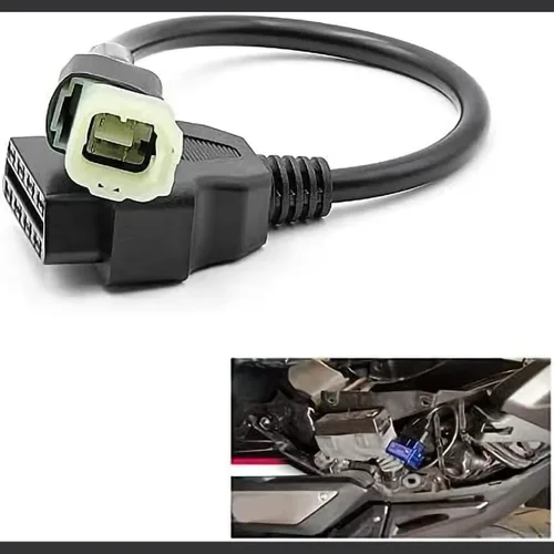 Miniatura 5 de Motocicletas OBD2 a 4 Pin Adaptador de diagnóstico Cable de detección de fallas de motocicleta Piezas para Honda Moto