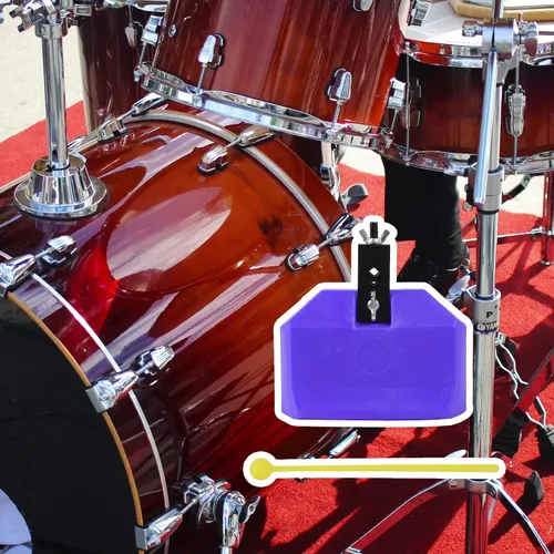Miniatura 2 de Yibuy Bloque plástico azul del atasco de la percusión del bloque de los instrumentos de la percusión