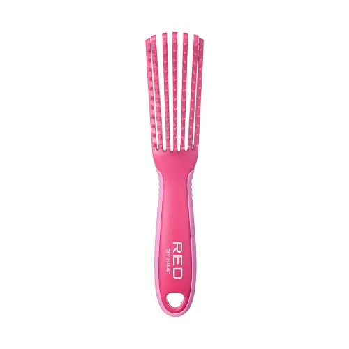Miniatura 4 de Red by Kiss Glide & Define Cepillo desenredante antideslizante para el cuidado natural del cuero cabelludo (tamaño de viaje) cerdas resistentes al