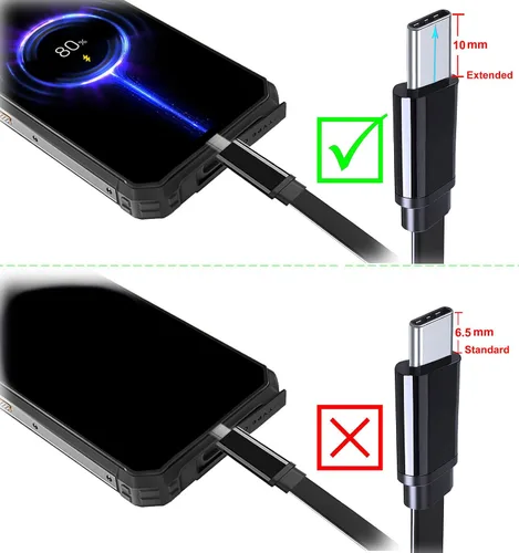 Miniatura 3 de Cable de carga rápida USB-C a USB-C de 100 W compatible con iPhone 16 15 Pro Max, Galaxy S25 S24 S23, Pixel 9 8, cable de punta tipo C de 0.394