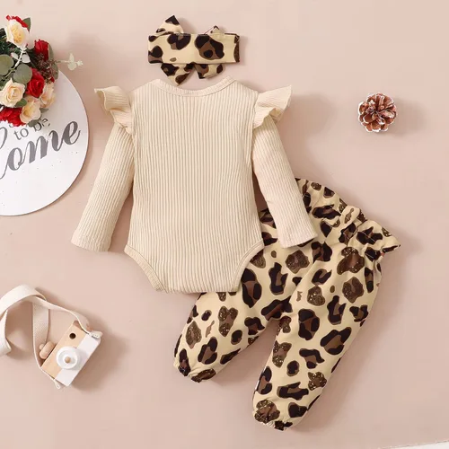 Miniatura 5 de Ropa para bebé recién nacida, conjunto de pantalones florales de manga larga para otoño e invierno