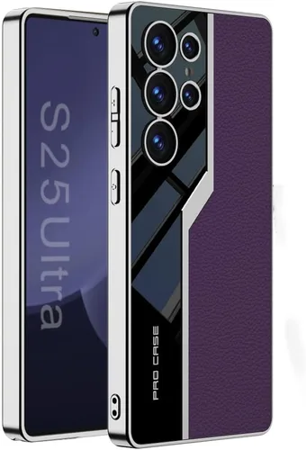 Miniatura 7 de Lunivop Para Samsung Galaxy S24 Ultra Funda TPU Marco y Volver PU Cubierta de cuero Funda de silicona delgada para S 24 Ultra 6.8 '' 5G 2024 a