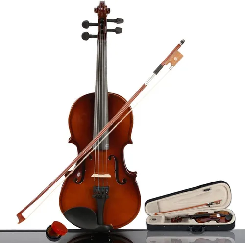 Miniatura 13 de Violín para principiantes de 1/2 para adultos, kit completo de violín de tamaño completo con estuche portátil, arco, colofonia, todos los accesorios