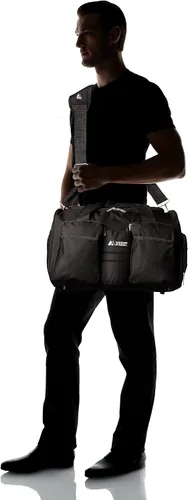Miniatura 7 de Everest Gimnasio bolsa con bolsillo para ropa húmeda, Negro), S223-BK