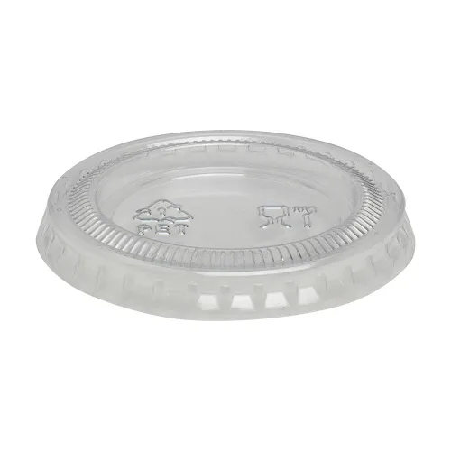 Miniatura 2 de Georgia-Pacific Dixie 1 onza, tapa de plástico para taza de porciones por GP PRO (Georgia-Pacific), PL10CLEAR, transparente, 2,400