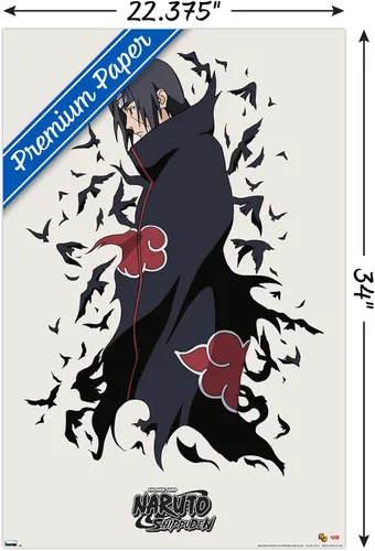Miniatura 3 de Trends International Naruto - Póster de pared Itachi, 22.375" x 34", versión sin marco
