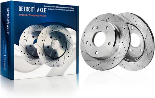Miniatura 22 de Detroit Axle - Rotores de freno delanteros para Honda Accord Civic Element Fit Insight CSX ILX Rotores de freno de disco Reemplazo de rotores