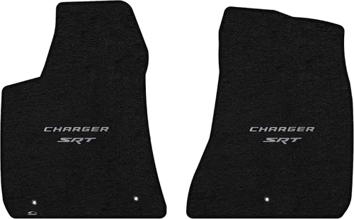 Miniatura 11 de Lloyd Mats Alfombrillas de piso de ajuste personalizado para Dodge Charger RWD 2011-2023 LogoMat Juego de 2 piezas Carbón