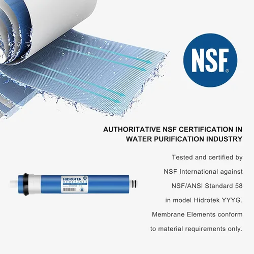 Miniatura 2 de Geekpure Membrana de ósmosis inversa RO 50 GPD -Certificado NSF Filtro de agua de reemplazo -Pack 2
