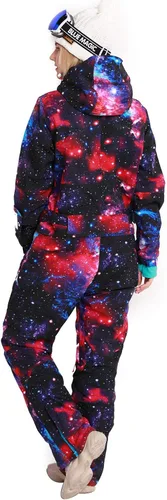 Miniatura 6 de Bluemagic - Traje de esquí de una pieza para mujer, traje de invierno impermeable para deportes de nieve
