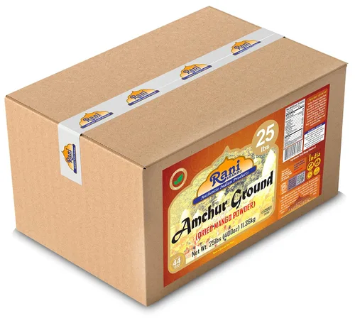 Miniatura 5 de Rani Amchur (Mango) - Especias en polvo molido de 400 onzas (25 libras) 25.0 lbs caja a granel ~ Todo natural, origen indio Sin color Apto
