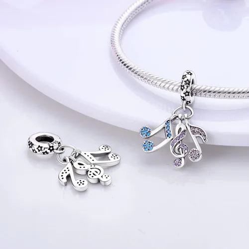 Miniatura 3 de Parmuz Dijes para pulseras de plata de ley 925 con diseño de mariposa para viajes de verano, cuentas de la suerte del océano, regalo de joyería