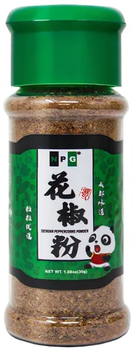 Miniatura 8 de Polvo de maíz rojo Sichuan de alta calidad + pimienta verde, 1.08 onzas cada uno, una especia adormecedora, pimientos szechuan rojos y verdes
