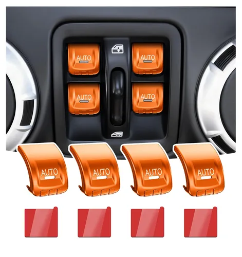 Miniatura 9 de Cubierta de botón de interruptor de ventana de metal para Jeep Wrangler JK JKU 2018 2017 2016 2015 2014 2013 2012 2011, accesorios para interiores