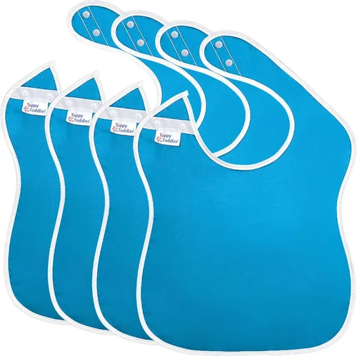 Miniatura 14 de Baberos grandes impermeables Colección Pastel - 4pk, 12pk, 48pk