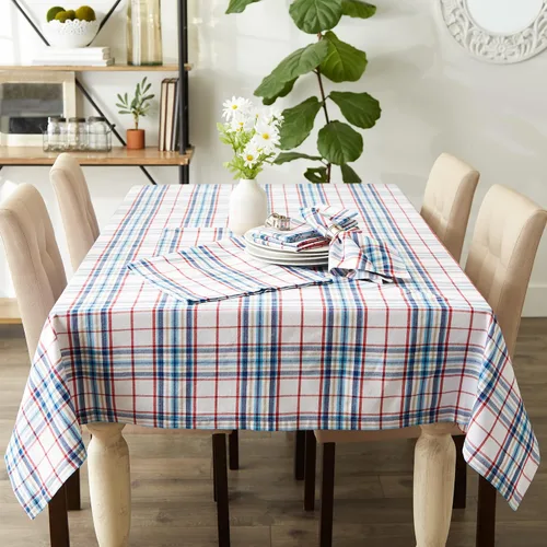 Miniatura 6 de DII Nantucket Kitchen Collection - Camino de mesa, algodón, lavable a máquina, 14x72 pulgadas