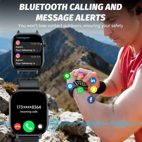 Miniatura 3 de Reloj inteligente con GPS para hombres, rastreador de actividad física con más de 178 modos deportivos, reloj de fitness con pantalla táctil AMOLED