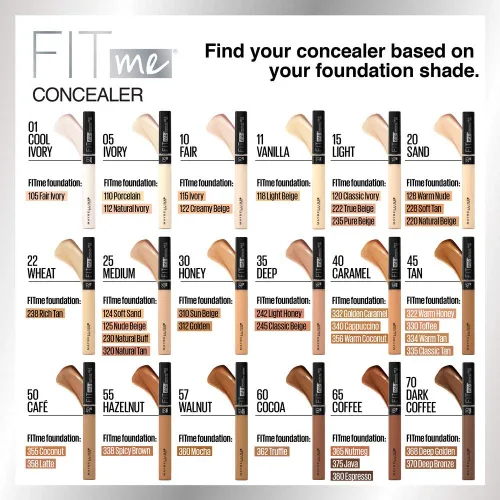 Miniatura 10 de Maybelline New York Fit Me Matte + Poreless Base Líquida, Formato de Bolsa, 220 Natural Beige, 1.3 onzas 220 Beige natural