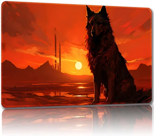 Miniatura 8 de Tapete de juego para MTG, con bolsas de almacenamiento gratis, tapete de juego de 24 x 14 pulgadas, TCG y tapete de juego de mesa para tarjetas