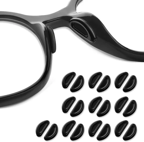 Miniatura 8 de Almohadillas de nariz para gafas, almohadillas antideslizantes para la nariz, suaves y cómodos cojines de silicona para gafas de sol, reducen