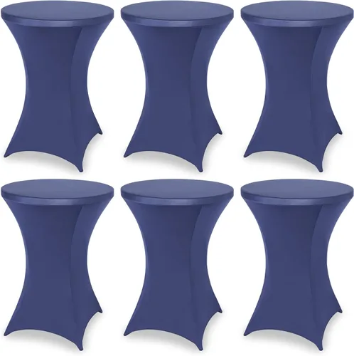Miniatura 18 de FestiCorp Cubierta de Mesa de Spandex, Manteles Ajustados para Cóctel, Cubiertas de Mesa Redondas Elásticas Highboy para Fiesta, DJ, Bar, Boda, Rosa