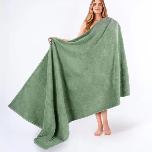 Miniatura 153 de American Soft Linen - Juego de 4 toallas, 100% de algodón turco, 27 x 54 pulgadas, tamaño extragrande, toallas para la ducha, color amarillo