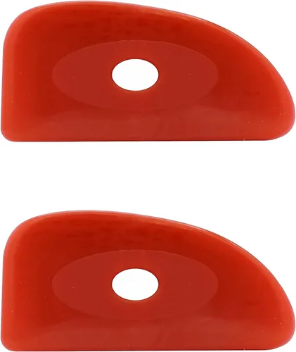 Miniatura 6 de Creative Hobbies Cerámica roja de silicona suave, paquete de 2, herramienta de escultura de cerámica ultrasuave para un acabado suave y eliminación