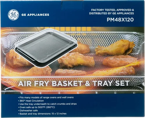 Miniatura 6 de GE Appliances - Juego de cesta y bandeja para freír de aire, PM48X120