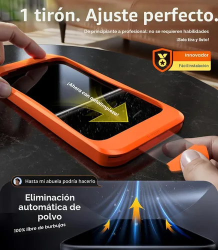 Miniatura 6 de UltraGlass 9H+ Vidrio para iPhone 16 Pro Protector de pantalla de privacidad [Grado militar N.º 1 a prueba de roturas y 100% anti espía] Protector