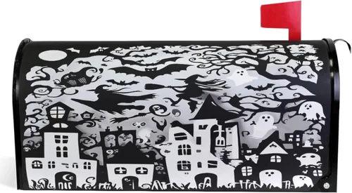 Miniatura 15 de Funda Magnética para Buzón Feliz Navidad Camión Árbol Tamaño Grande Muñeco de Nieve de Invierno Cuadros Buffalo Fundas para Buzón Tamaño Estándar