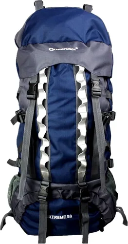 Miniatura 8 de Mochilas de marco interno 80L con cubierta de lluvia Mochila de senderismo al aire libre Bolsa de trekking impermeable, Verde militar, Mochila