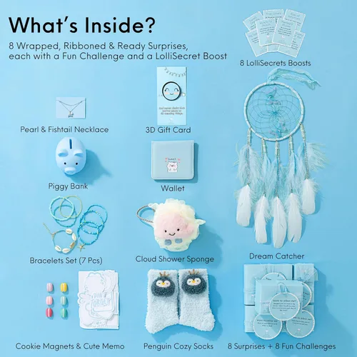 Miniatura 3 de HAPPY LOLLI Regalo para adolescentes y adolescentes 8 divertidos regalos con tareas y tarjetas de empoderamiento, ideal para cumpleaños y Navidad