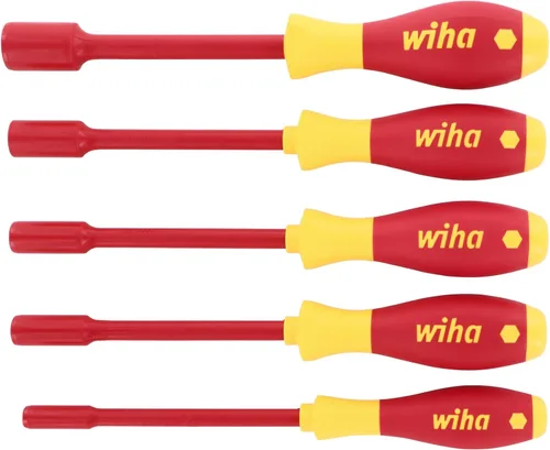 Miniatura 5 de Wiha 32292 Juego de destornilladores de tuercas aisladas, pulgadas, 1000 voltios, 5 piezas