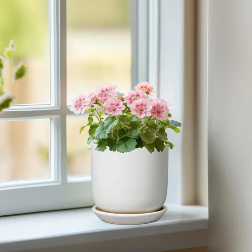 Miniatura 2 de Maceta de Cerámica para Plantas de Interior de 5 Pulgadas - Maceta Redonda para Plantas Suculentas con Agujero de Drenaje y Platillo, Decoración