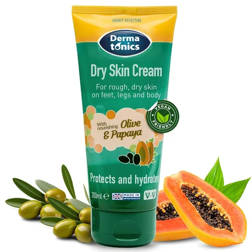 Dermatonics Crema para piel seca para talones, manos y pies agrietados | Solución de cuidado intensivo 10% de urea, suaviza la piel callosa, áspera