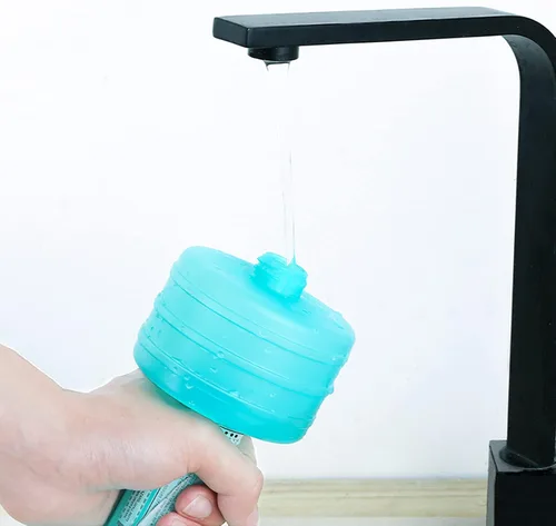 Miniatura 3 de MXY Mancuernas de agua de plástico de alta calidad rellenas de agua para deportes, ejercicio, levantamiento de pesas, hogar portátil y ajustable