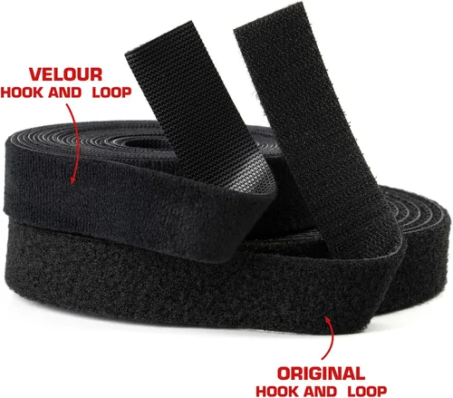 Miniatura 4 de Envisioned Rollo reutilizable de cierre de gancho y bucle de agarre fuerte con terciopelo de microfibra suave al tacto 1" x 16