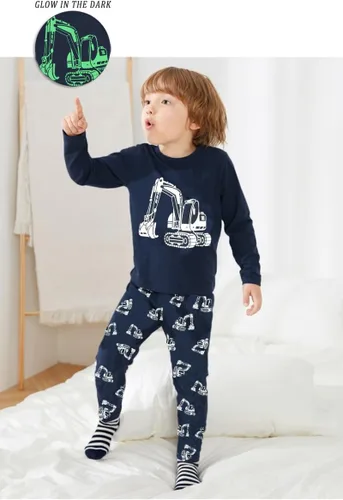 Miniatura 3 de DDSOL Pijamas de 2 piezas para niños y niñas, pijamas de manga larga para otoño e invierno