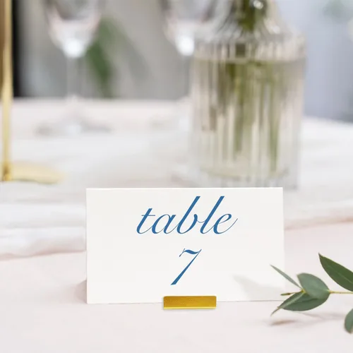 Miniatura 6 de Tinsow 16 elegantes soportes dorados para números de mesa, perfectos soportes de metal para tarjetas y marcos de fotos para recepción de boda